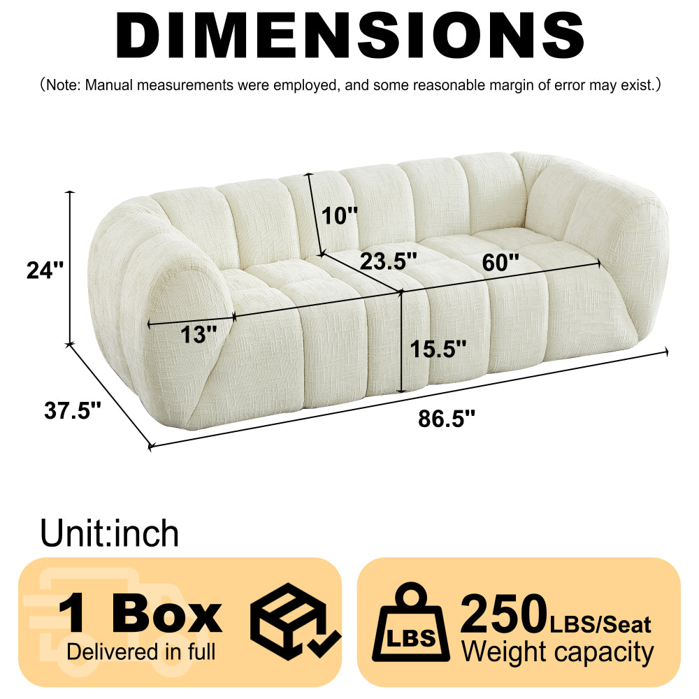 Modern Quilted Cloud Sofa