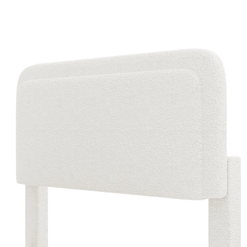 Boucle Platform Bed