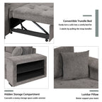 104.5" Modern L-Shape 3 Seat Reversible Sectional