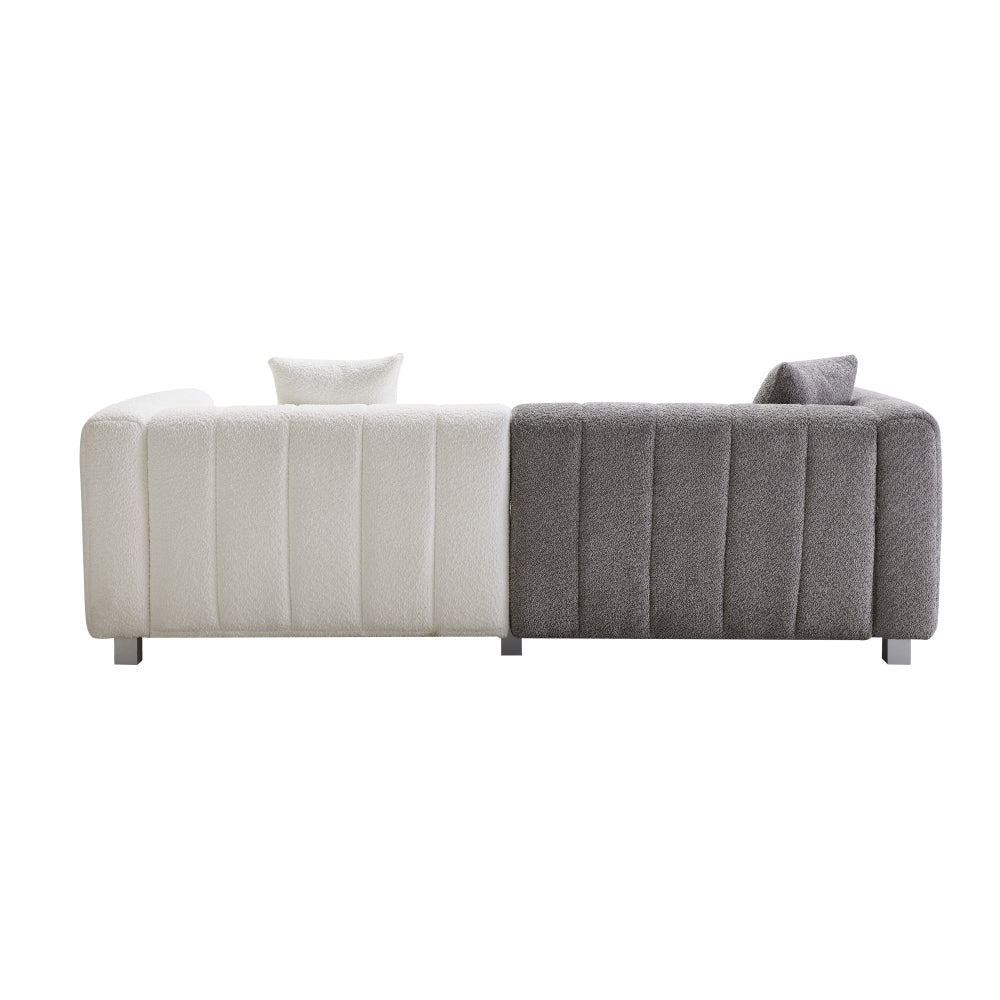 83.46" Modern Bubble Modular 3-Seat Velvet Sofa