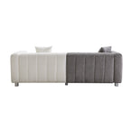 83.46" Modern Bubble Modular 3-Seat Velvet Sofa