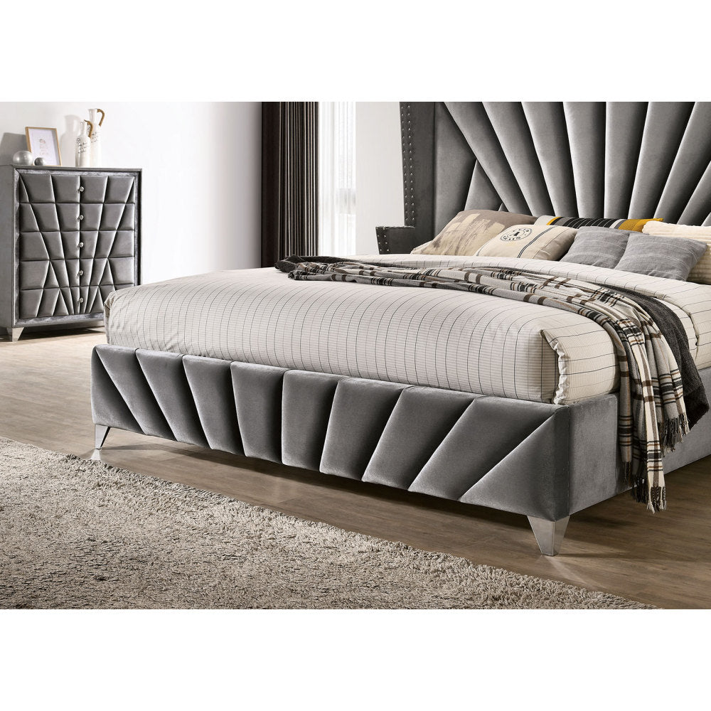 Wingback Platform Bed