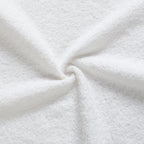 White Boucle Upholstered Platform Bed
