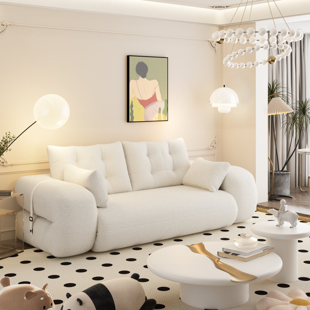 78.7" 3-in-1 Foldable Floor Sofa Bed