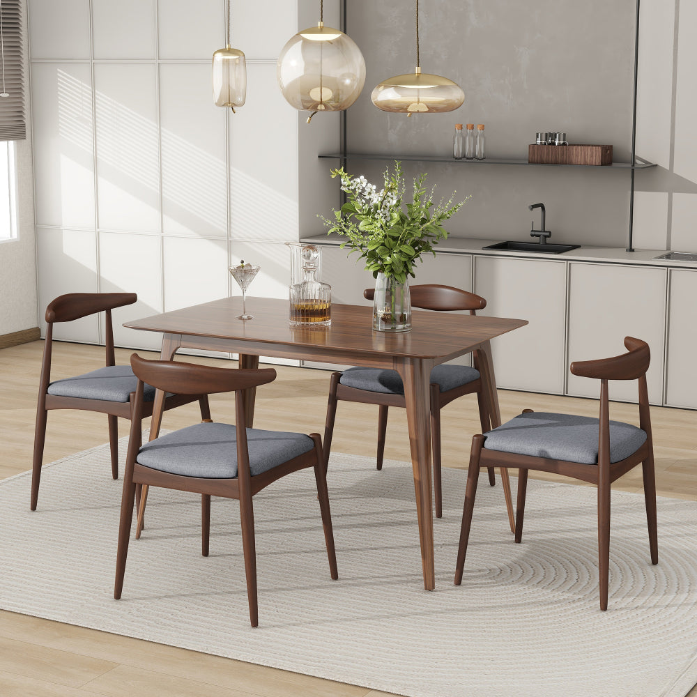 5-Piece Dining Set 1 Table 4 Chairs