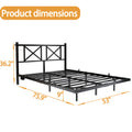 Floating Metal Platform Bed