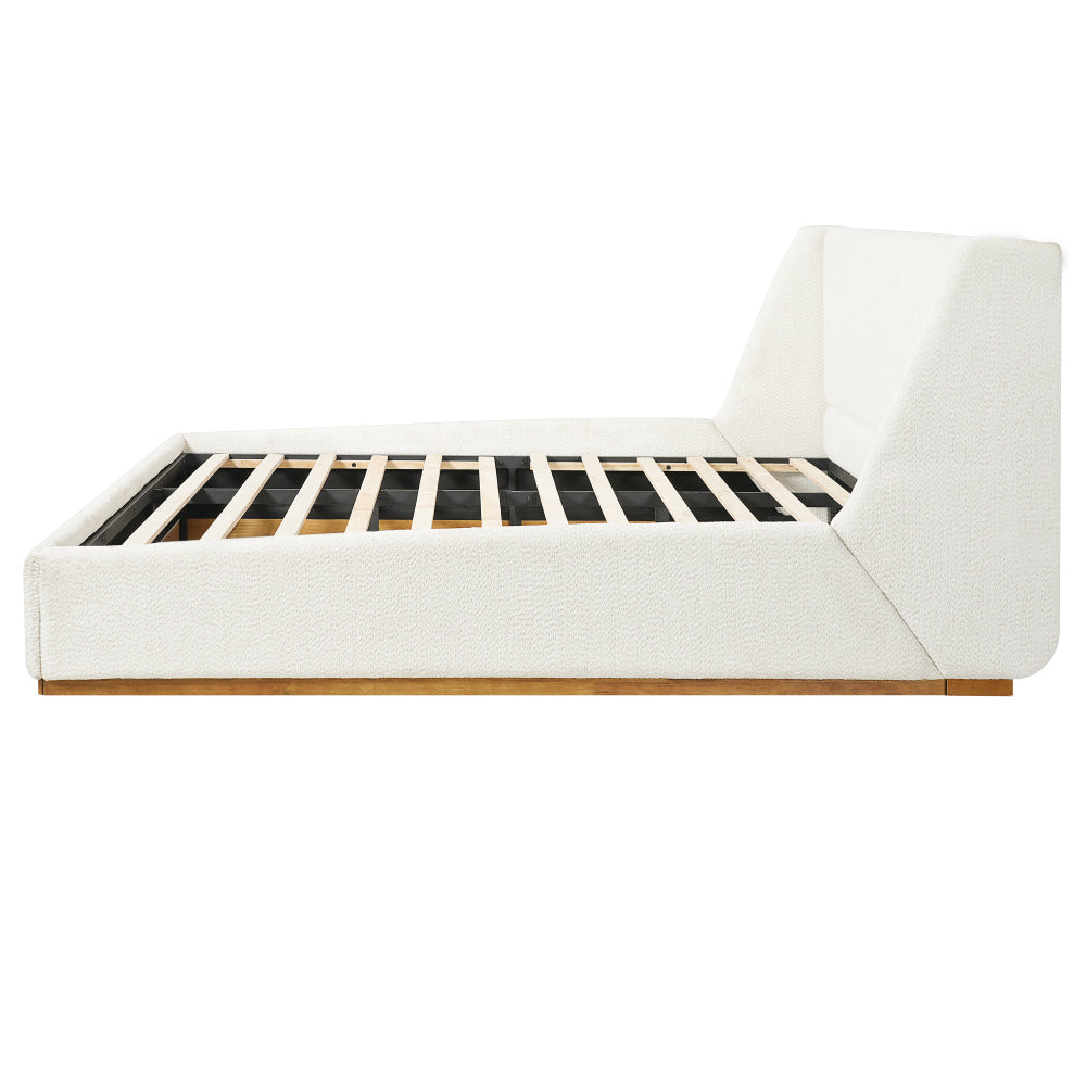 Luxury Wingback Platform Bed