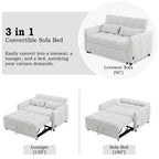 52.8" Loveseat Pull-Out Sleeper Sofa Bed