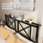 Floating Metal Platform Bed