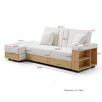 3-Seat Convertible Sleeper Sofa Couch