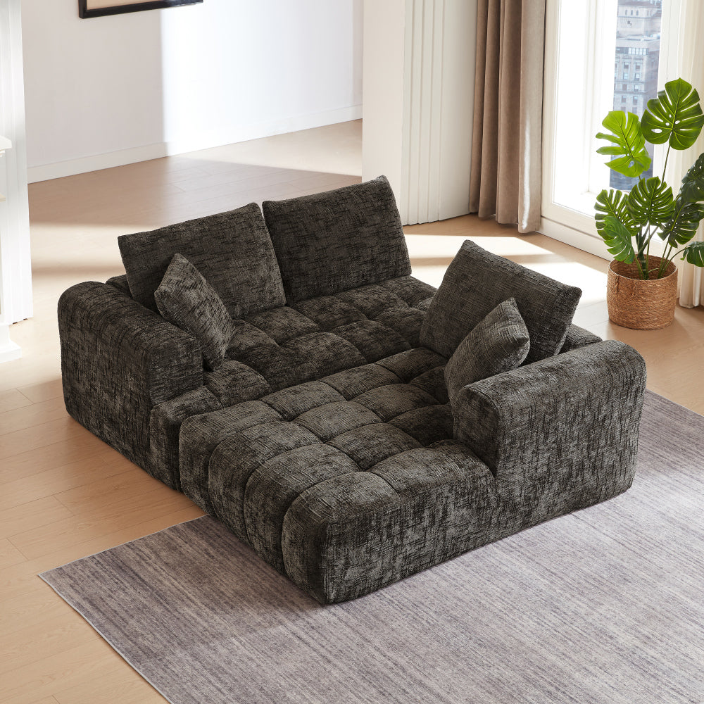 Chenille L-Shape Luxury Sectional Oversized Sofa