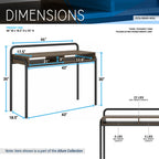 45.8" Modern Classic Writing Desk