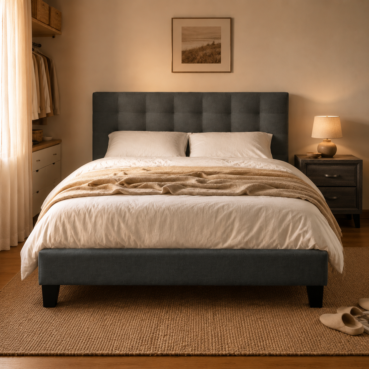 Upholstered Platform Bed