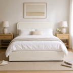 Platform Storage Bed with 4 Built-In Drawers