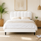 Boucle Platform Bed
