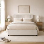 Upholstered Platform Bed with 2 Storage Drawers