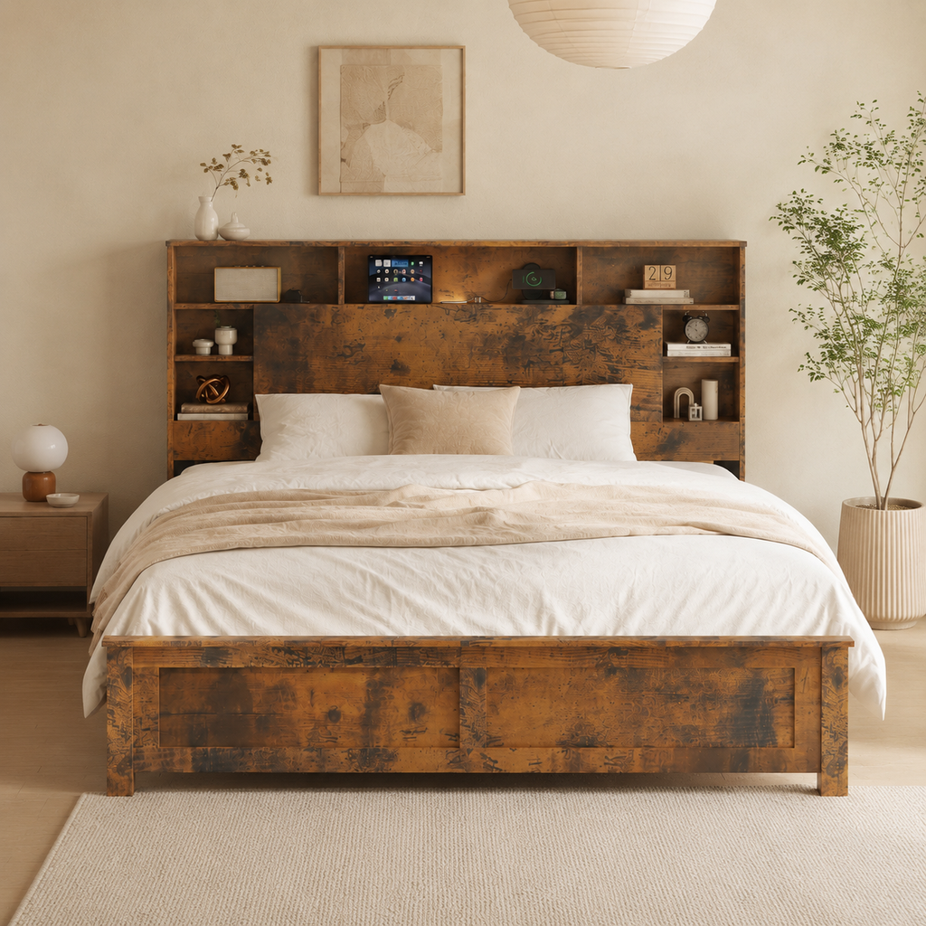 Wood Platform Bed