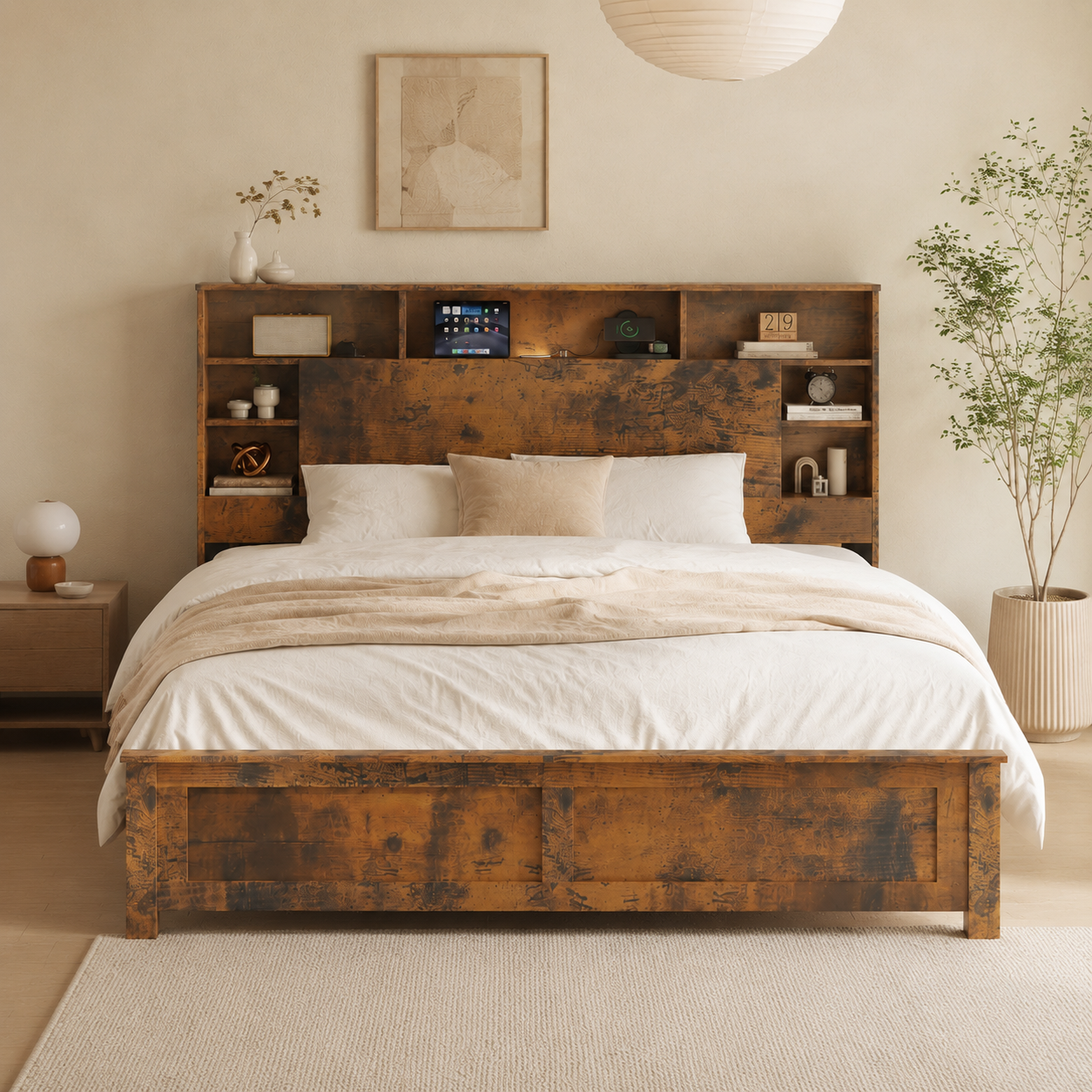 Wood Platform Bed