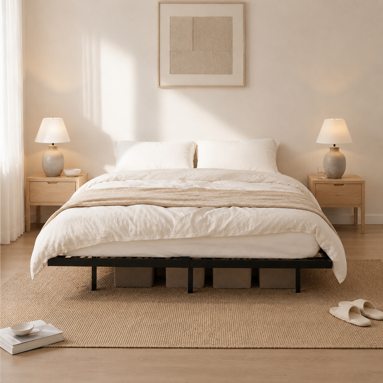 Heavy Duty Metal Platform Bed
