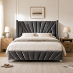 Wingback Platform Bed
