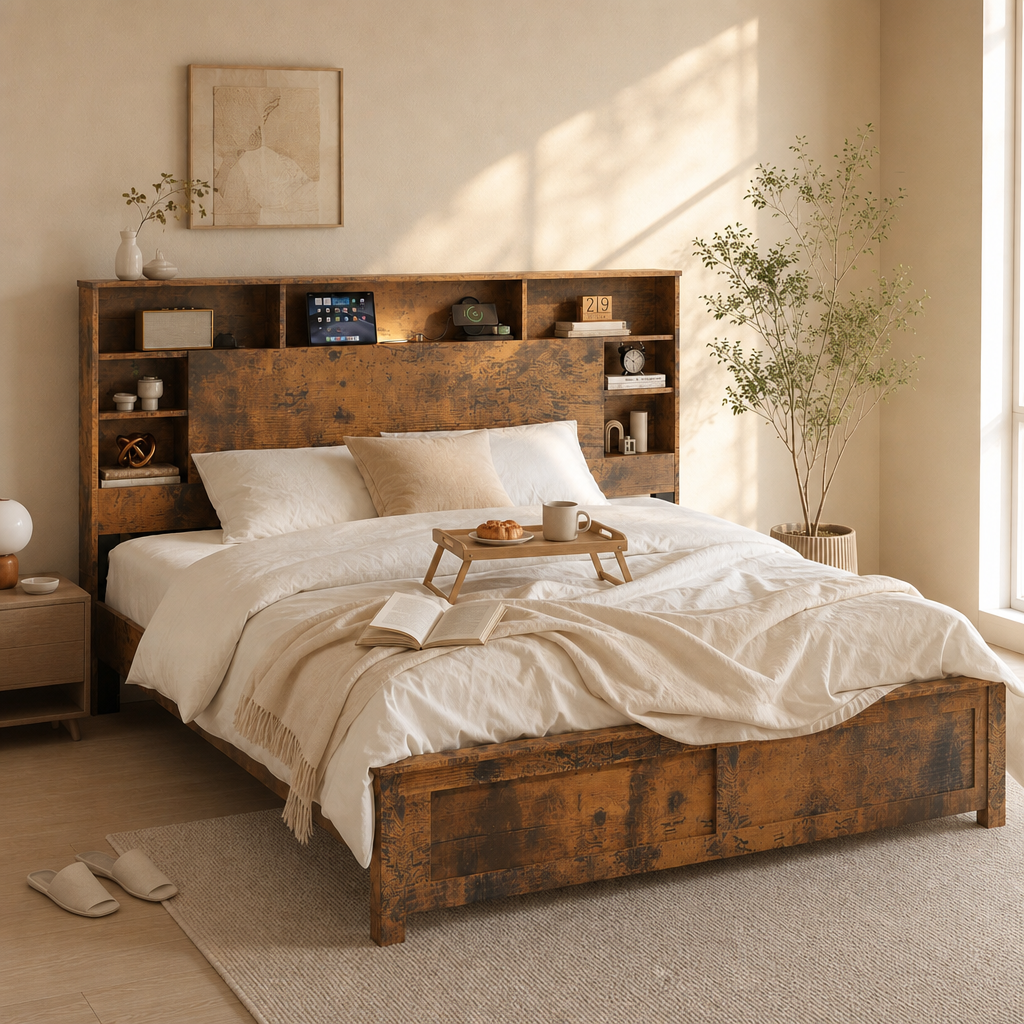 Wood Platform Bed