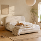 Teddy Fleece Upholstered Platform Bed