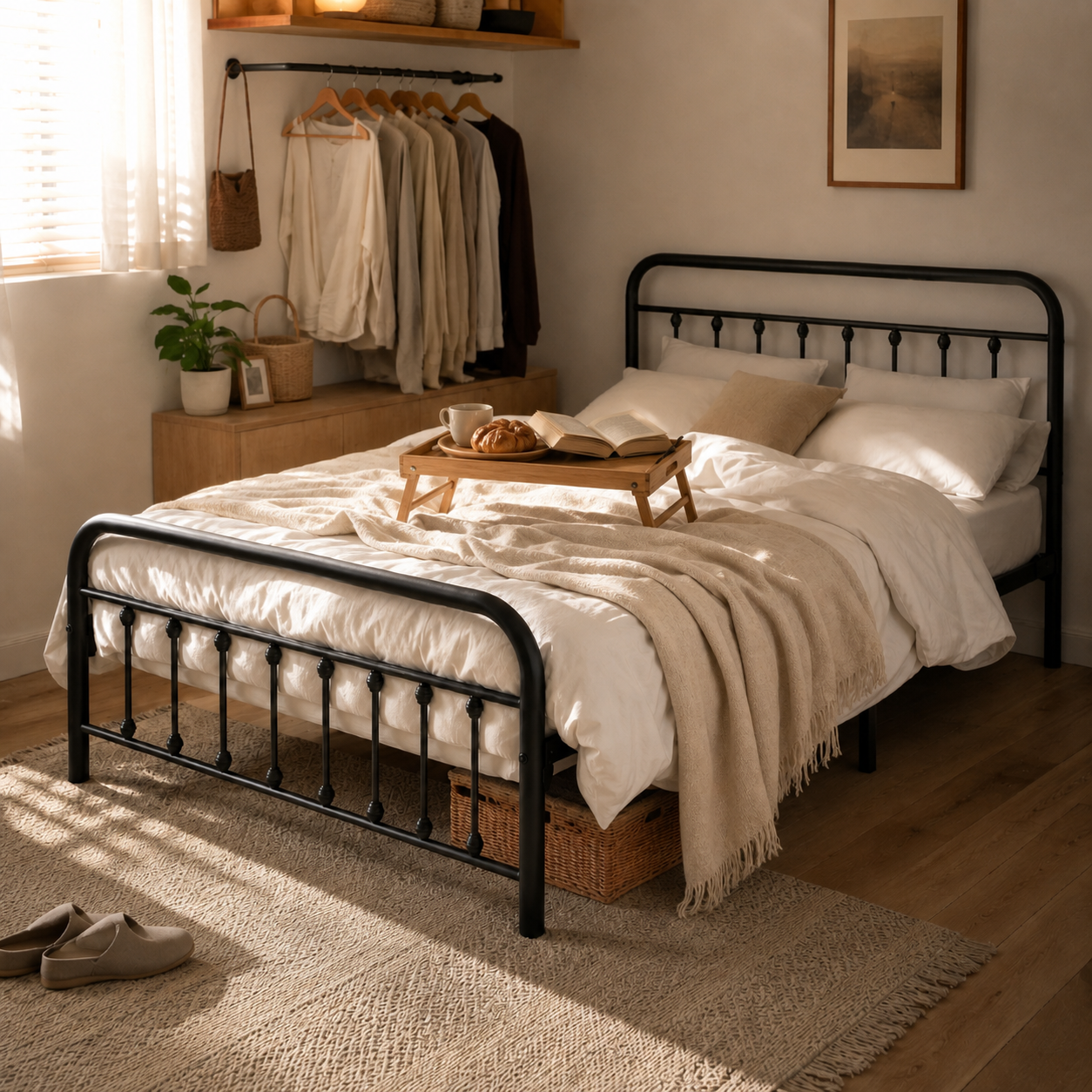 Victorian Metal Platform Bed Frame