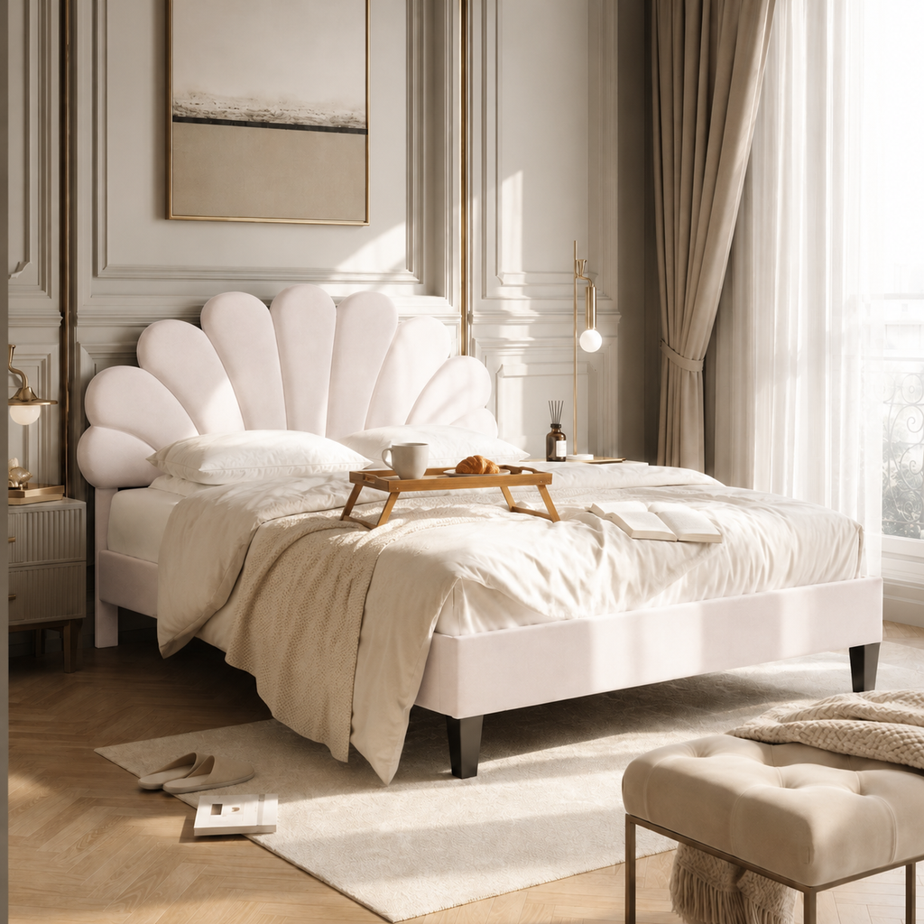 Velvet Platform Bed