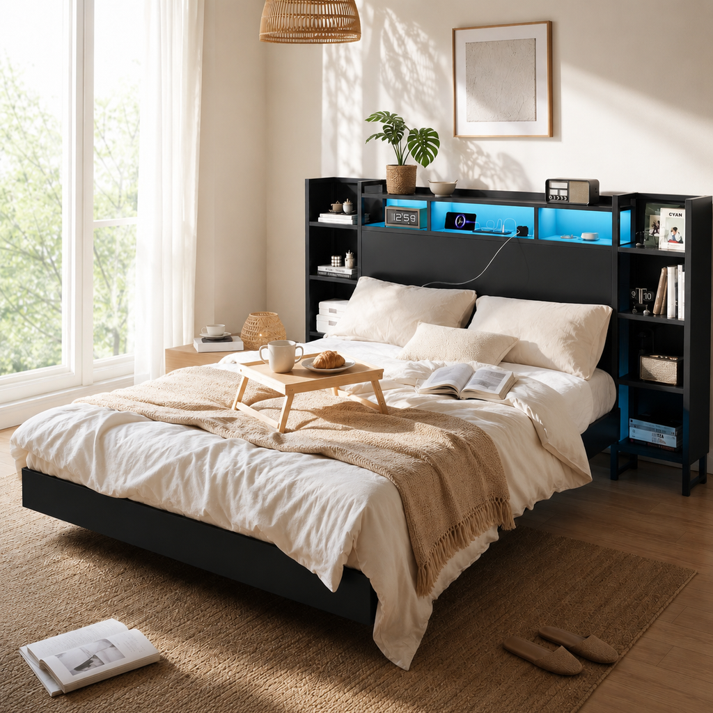 Floating Platform Bed