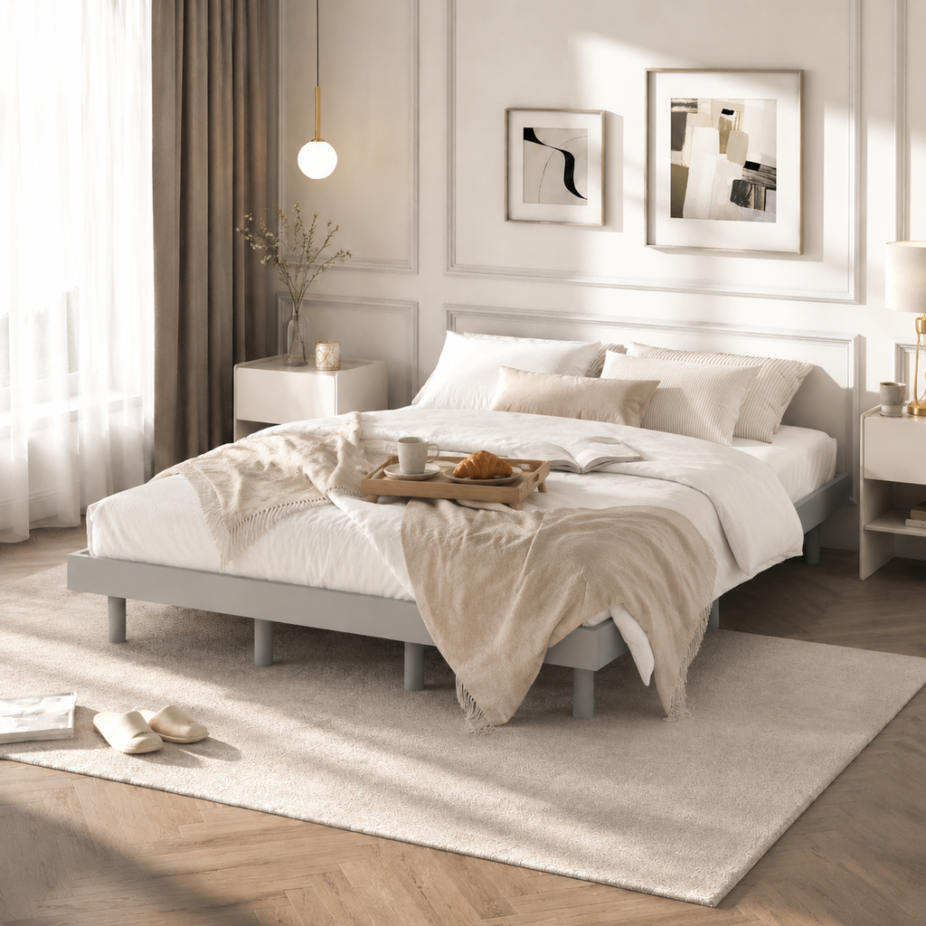 Modern Floating Platform Bed