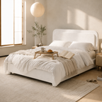 Boucle Platform Bed