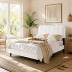 Boucle Platform Bed