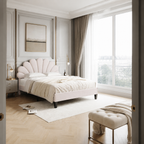 Velvet Platform Bed