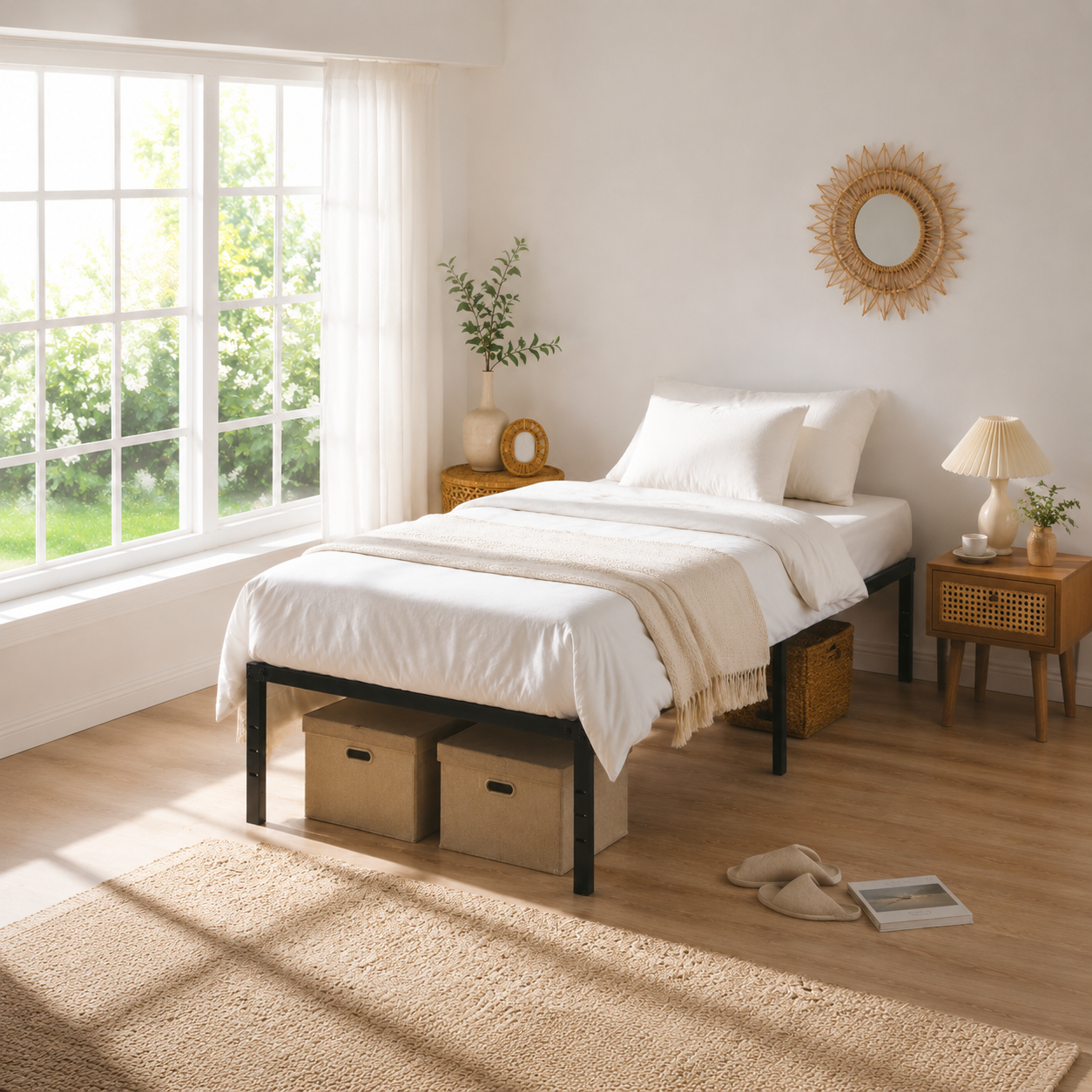 Heavy Duty Metal Platform Bed Frame