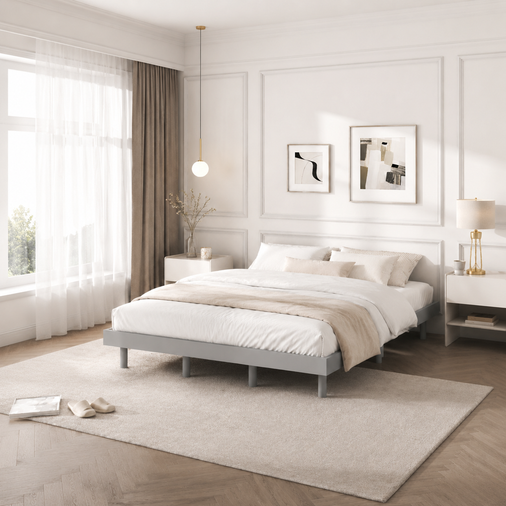 Modern Floating Platform Bed