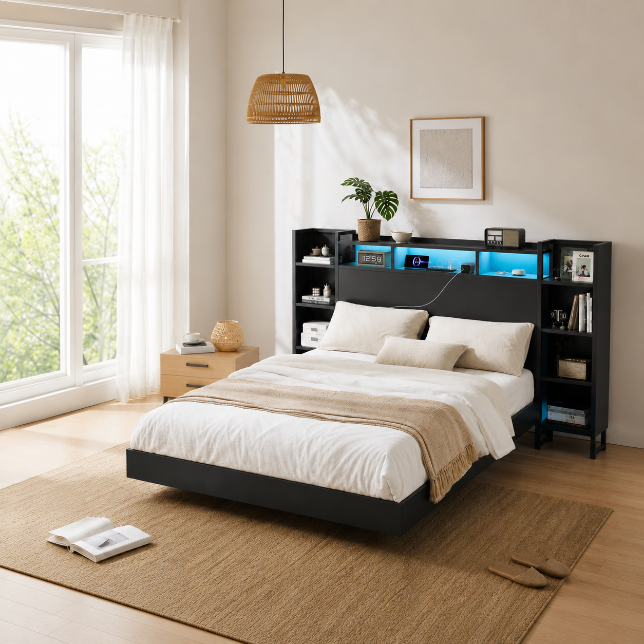 Floating Platform Bed