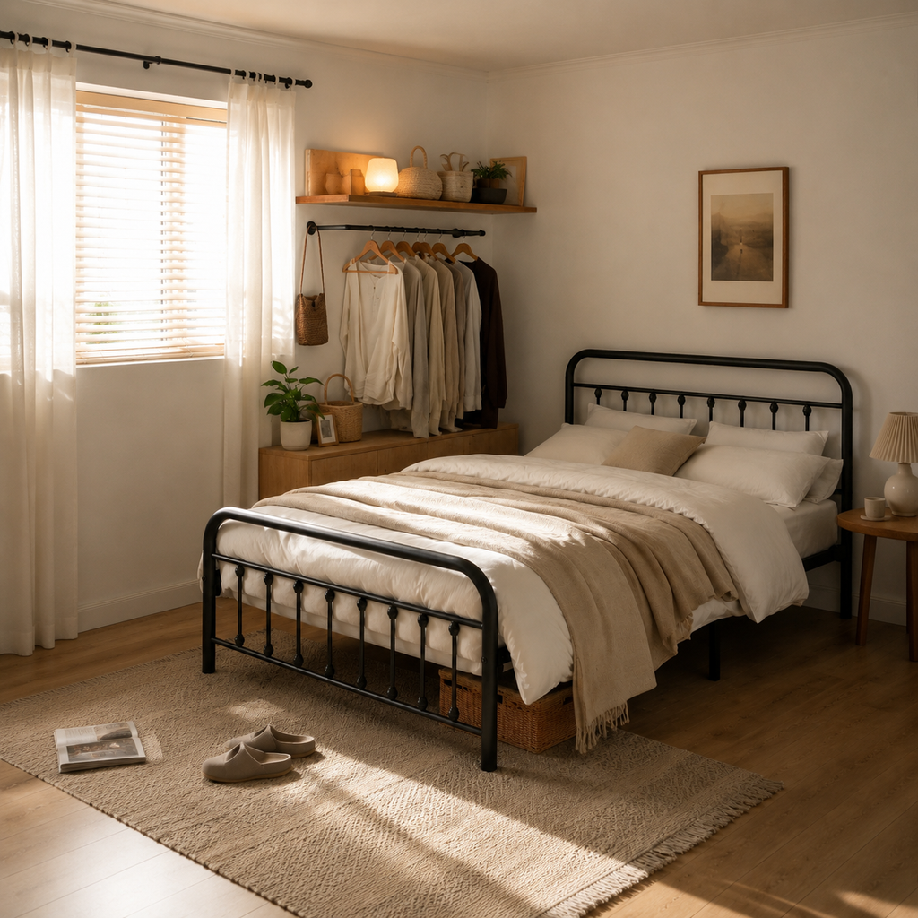 Victorian Metal Platform Bed Frame