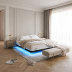 Floating Metal Platform Bed