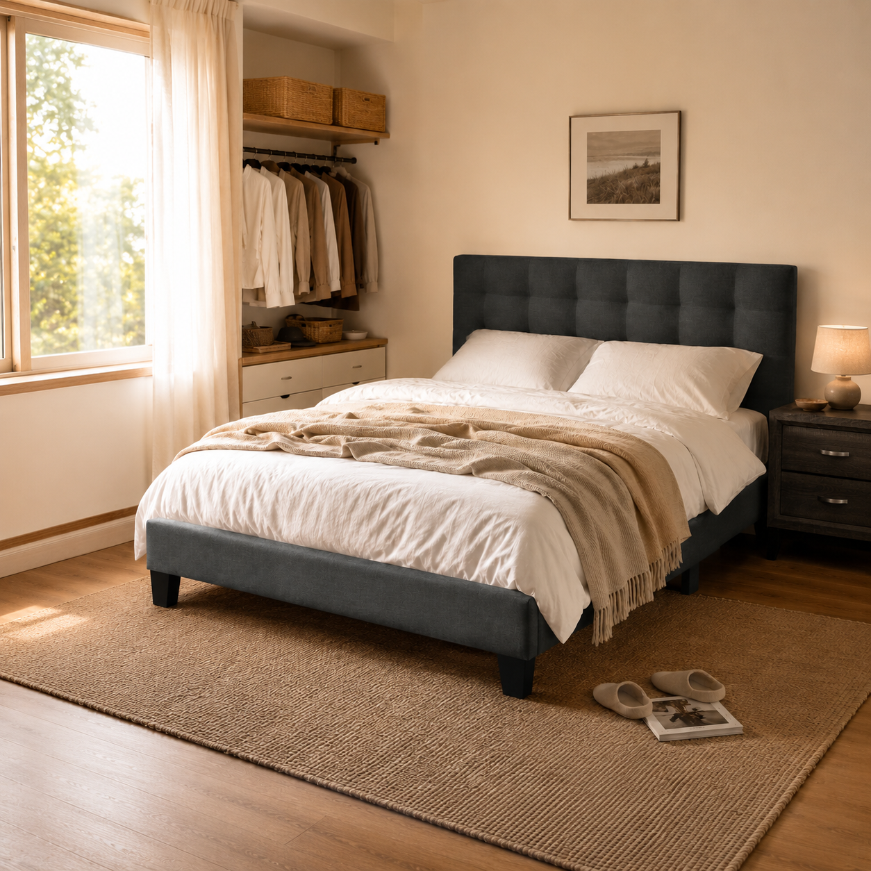 Upholstered Platform Bed