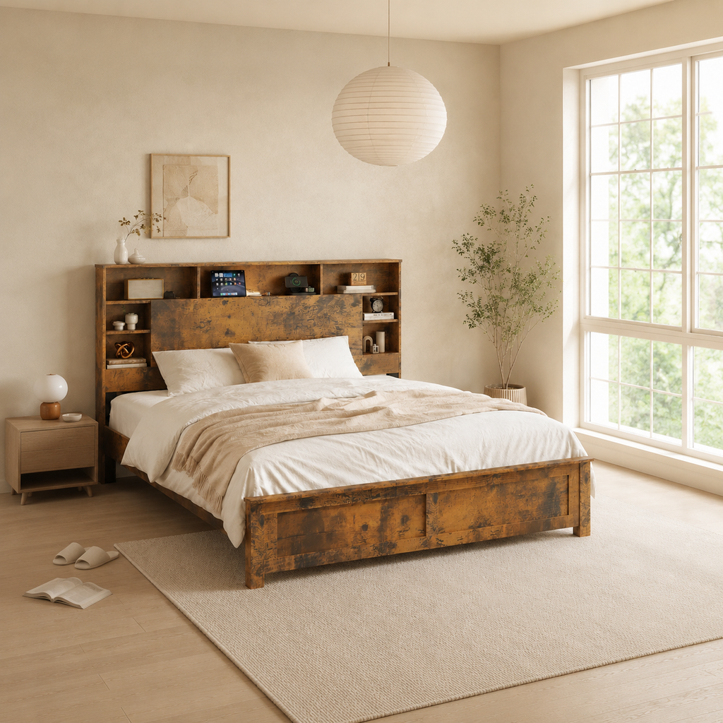Wood Platform Bed
