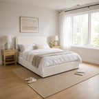 Platform Storage Bed with 4 Built-In Drawers